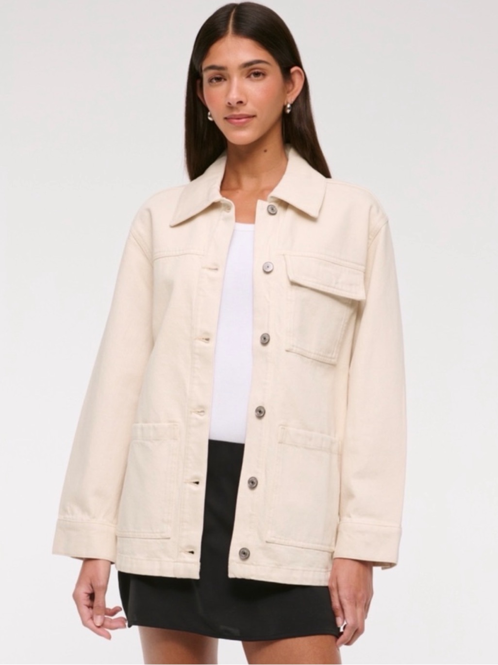 Nwt Abercrombie Utility Shirt Jacket